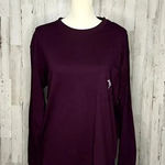 Victoria's Secret PINK Women's Maroon Long Sleeve Pullover Shirt Size Small Photo 0