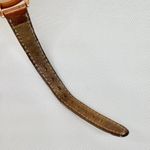 INC women Quartz analog wrist watch rose gold tone 37mm brown leather running Photo 6