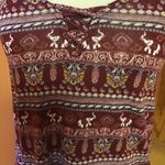 Pink republic  Boho stripes elephants tank top Photo 2
