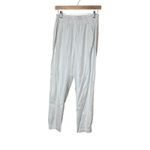 Babaton Dexter Linen Blend Trouser Ankle Pants Small Ivory Quiet Luxury Neutral Photo 3