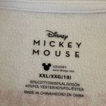 Disney  Sweatshirt Juniors‎ 19 2X White Fleece Mickey Mouse Graphic Sketch Cozy Photo 1