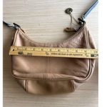 The Sak  Leather Purse Hand Bag Tan Brown Hang Tag Crescent Hobo Photo 5