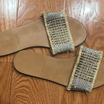 J.Crew  Women's Sandals in Silver and Tan Photo 0