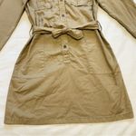 J.Crew Women’s Light Brown Belted Utility Shirt Dress Approx Size S/M Fall Photo 3
