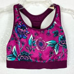 Old Navy  Active Go Dry Pink & Purple Floral Racerback Sportsbra Photo 0