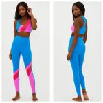 Beach Riot  Rio Leggings Size Small Orchid Color Block Stretch Workout Photo 1