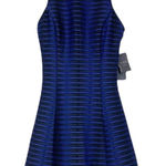 Guess  Black Blue Striped Skater Dress Sz 0 Photo 0