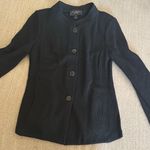 St. John  Caviar Long Sleeve Texture Waffle Black Knit Blazer Jacket Size 10 Photo 0