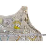 Beaded Sequin Dress Flapper Style Cocktail Party Sleeveless‎ Drop Waist size M Yellow Size M Photo 6