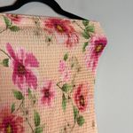 Lulus NWT  Balbina Beige Floral Smocked Drop Waist Maxi Dress Photo 2