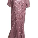 Ever Pretty  sequin embroidered mermaid hem gown maxi pink Sz 20 Photo 0