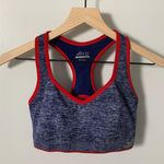 Bcg Low Support Racerback Cutout Sports Bra Blue and Red Size Medium M EUC Photo 0