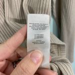 Aritzia  Babaton Women's Oatmeal Ribbed Funnel Neck Long Sleeve Top Size XL Photo 4