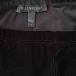 Eileen Fisher  Size S Black Velvet Pull On Pants Leggings Elastic Waist Minimal Photo 2