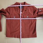 Sanctuary Jacket Ruset Rust Button Up Shacket Pockets Cotton Stretch Size M Photo 6