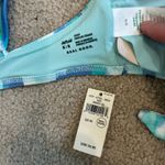Aerie NWT Tie Back Scoop Bikini Top Blue Mist Swim Beach Surf Paddle Size M Photo 5