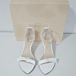 Alexandre Birman Clarita Double 60MM-White Leather Sandals Size Italian 36/US 6 Photo 1