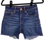 American Eagle OUTFITTERS Hi-Rise Shortie Shorts Super Stretch Size 2 Photo 0