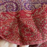 None Pashmina Scarf Burgundy Purple Fringe Edge Shawl Wrap Gift Women 23" x 80" Photo 5