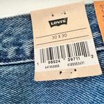 Levi's 501 Blue Patched High Rise Straight Leg Jeans Size 30x30 NWT Photo 5