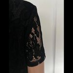 Betsey Johnson  Black Lace Dress with Pearl Collar size 12 Photo 8