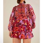 Farm Rio  Sweet Floral Lilac XS miniskirt purple pink red new with tags Photo 1