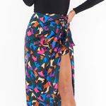 Show Me Your Mumu EUC SMYM Mosaic Magic Wrap Skirt - Luxe Satin Photo 0