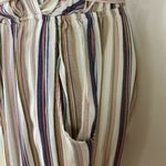 Mimi Chica  Surplice Front Womens Crop Length StripedRayon Jumpsuit Size Small‎ Photo 5
