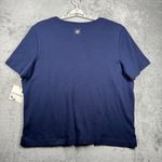 Breckenridge  Shirt XL Navy Patriotic Firework Bling Beaded 4th of July Americana Photo 2