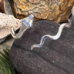 Handmade 🐍Curvy Sterling Silver Adjustable Snake Bracelet🐍 Photo 1