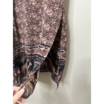 Vintage Looking Good Maxi Dress Safari Giraffe Elephant Asymmetric Tie Back 1X Black Photo 13