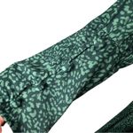 Free People Loveless Printed Satin Backless A Line Midi Dress Emerald Green Sz 2 Photo 10