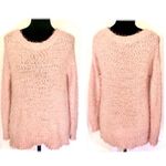 eyelash boat neck, super soft Cozy Pink Sweater by Rhapsody large loop Photo 7