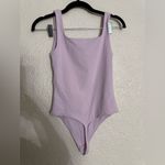 Aritzia Golden Contour Tank Bodysuit in light lavender color size Small Photo 6