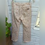Escada Sport Kate Geometric Floral Pants in Cream and Brown Tan Size 26 Photo 3