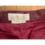 Vintage Margaret Godfrey High Rise Burgundy/Red 100% Leather Suede Pants, sz 12 Red Photo 2