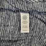 Athleta  Breezy Beyond Soft Open Back Long Sleeve Top Navy Stripe Women' Size L Photo 6