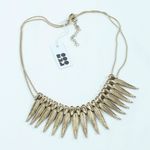 Romolo Adjustable Gold Feather Necklace Photo 0