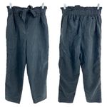 Prologue  SMALL Dark Gray Paperbag Relaxed Crop Pants Photo 1