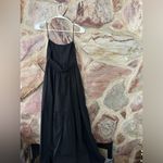 Commense Solid Backless Long Dress size large Black Photo 5