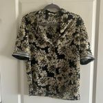 L'Agence L’AGENCE Black Floral Print Shirt Photo 1