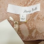 Honey Belle Tan Snakeskin Mini Skirt Large New Stretch Boho Y2K Festival Style Photo 2