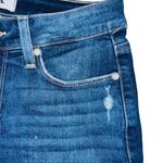 Paige  Kylie Crop Dark Wash Denim Skinny Jeans Distressed Raw Hem Women's Size 26 Photo 11