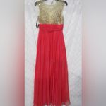 Milano Formals Fuchsia & Gold Beaded Evening Gown – Size 6 – NWT Photo 1