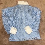 NWT Sister Jane Placid Blue Sky Lily Embroidered Floral Lace Blouse White Collar Size XS Photo 10