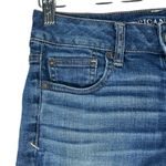 American Eagle  Jean Shorts Womens 0 Medium Wash Denim Low Rise Y2K Vintage Photo 1