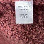 Moral Fiber Cardigan Womens M Pink Open Front Chenille Cozy Minimalist Slouchy Photo 4