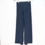 American Giant Navy Ribbed Wide Leg Lounge Pants XS Made in USA Cotton Blend Blue Photo 6