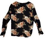 Likely  Revolve Sophia Floral Mimi Top in Black Multi Surplice neckline Size XS Photo 2
