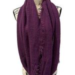 Infinity Deep Rich Purple Soft & Classy Scarf Scarves Fringe All Weather Mint Photo 0